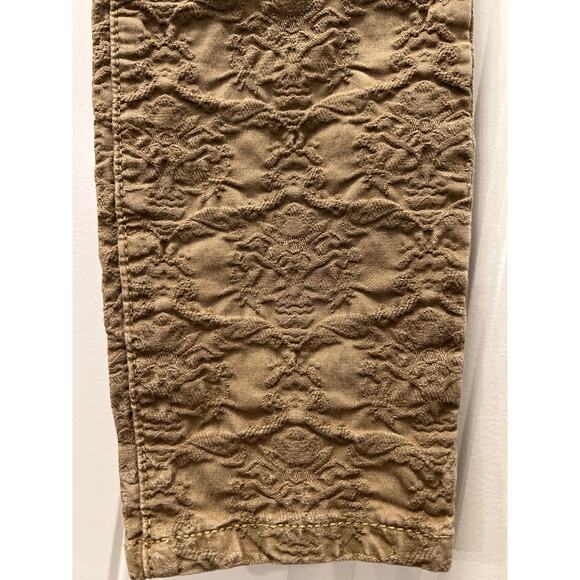 Free People Women’s Low Rise Textured Stretch Skinny Jeans Size 26 Brown Comfort - Picture 6 of 7